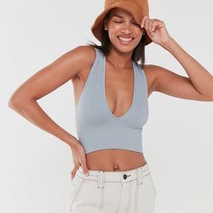 Out From Under Hailey Seamless Plunging V Neck Top